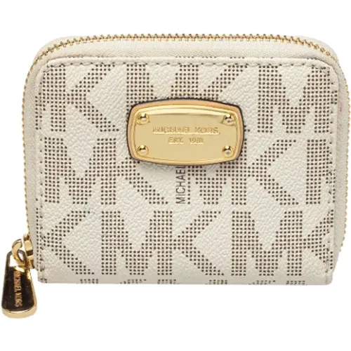 Pre-owned Wallets, female, , Size: ONE SIZE Pre-owned Coated canvas wallets - Michael Kors Pre-owned - Modalova