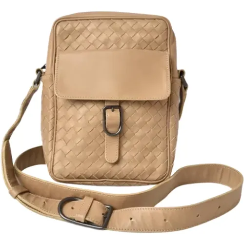 Pre-owned Cross Body Bags, male, , Size: ONE SIZE Pre-owned Leather shoulder-bags - Bottega Veneta Vintage - Modalova