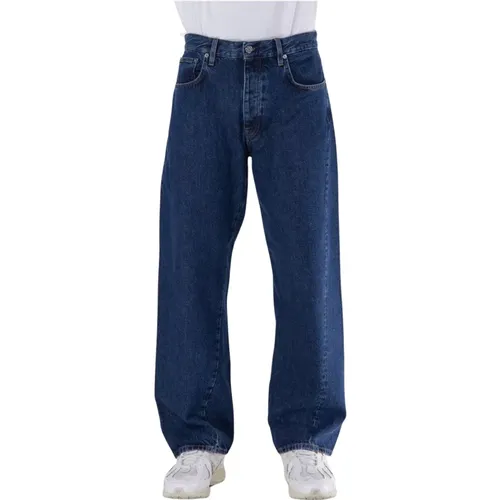 Wide Twist Jeans , male, Sizes: W34, W29, W33, W32, W31 - Sunflower - Modalova