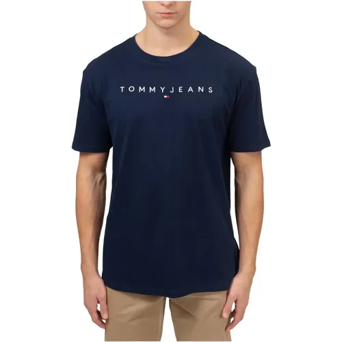 T-Shirts , male, Sizes: L - Tommy Jeans - Modalova