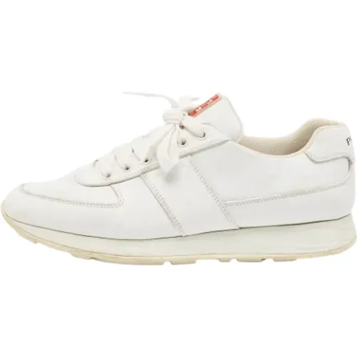 Pre-owned Sneakers, male, , Size: 8 1/2 US Pre-owned Leather sneakers - Prada Vintage - Modalova