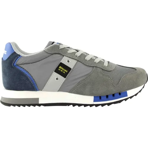 Sneakers, male, , Size: 7 US /Blue Sneakers for Men - Blauer - Modalova