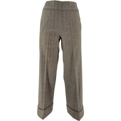 Graue Cropped Hose für Frauen , Damen, Größe: S - D.Exterior - Modalova