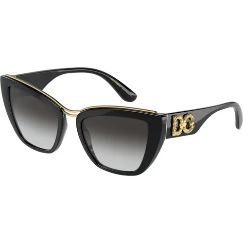 Devotion Sunglasses /Grey Shaded , female, Sizes: 54 MM - Dolce & Gabbana - Modalova