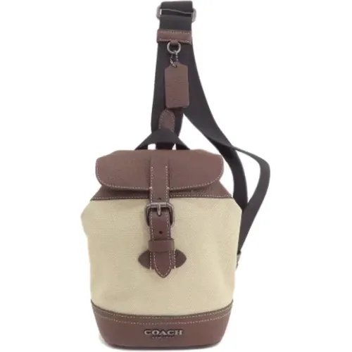 Pre-owned Cross Body Bags, female, , Size: ONE SIZE Pre-owned Canvas shoulder-bags - Coach Pre-owned - Modalova