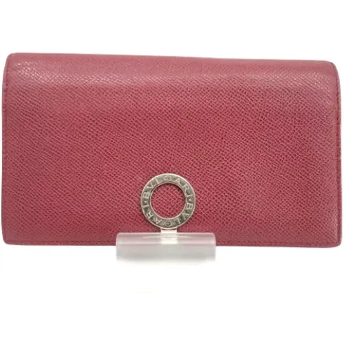 Pre-owned Wallets, female, , Size: ONE SIZE Pre-owned Leather wallets - Bvlgari Vintage - Modalova