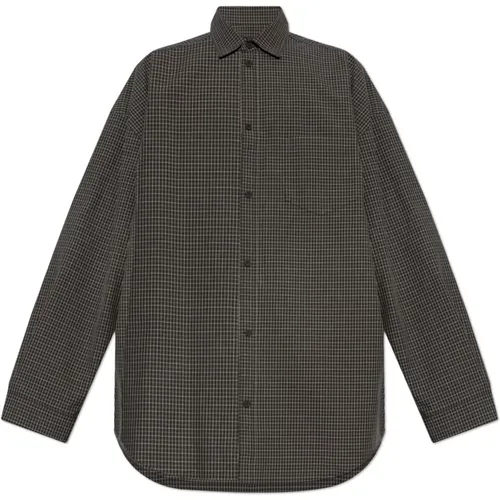 Plaid Pattern Shirt , male, Sizes: S, M - Balenciaga - Modalova