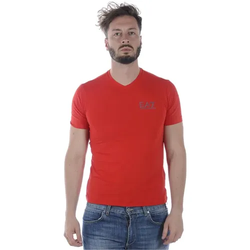 Klassisches Polo Shirt , Herren, Größe: S - Emporio Armani EA7 - Modalova