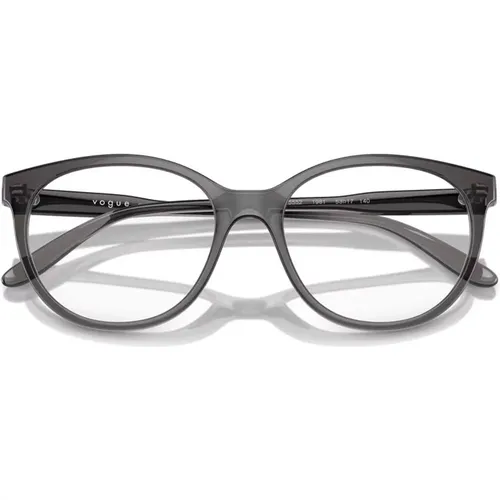 Dark Grey Eyewear Frames , unisex, Sizes: 53 MM - Vogue - Modalova