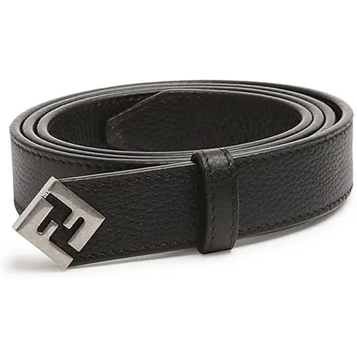 Belts, male, , Size: 95 CM Leather Belt Stylish Men's Accessory - Fendi - Modalova