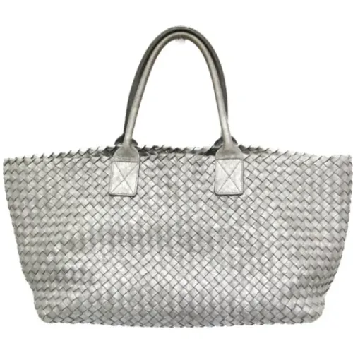 Pre-owned Tote Bags, female, , Size: ONE SIZE Pre-owned Leather shoulder-bags - Bottega Veneta Vintage - Modalova