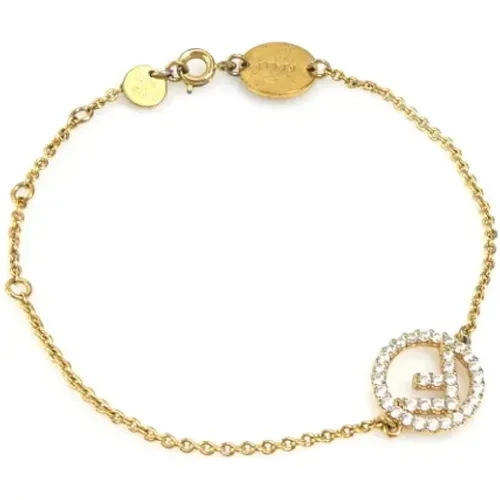 Pre-owned Jewellery, female, , Size: ONE SIZE Pre-owned Gold bracelets - Fendi Vintage - Modalova