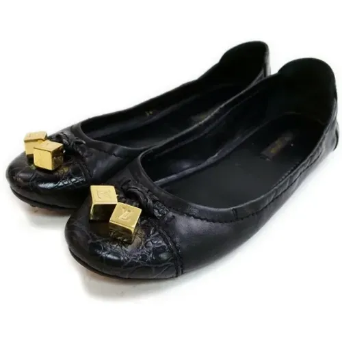 Pre-owned Flats, female, , Size: 6 1/2 US Pre-owned Leather flats - Louis Vuitton Vintage - Modalova