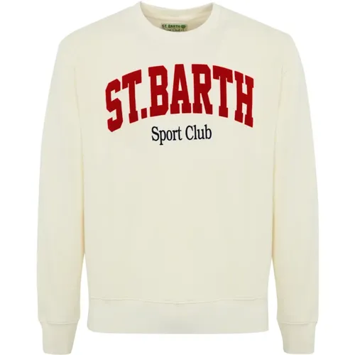 Sweatshirts, male, , Size: XL Cotton Sweater Long Sleeve - MC2 Saint Barth - Modalova