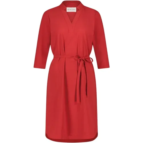 Rotes Technisches Jersey Kleid - Jane Lushka - Modalova