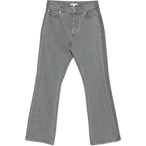 Wide Jeans, male, , Size: W33 Light Grey Five-Pocket Jeans - JW Anderson - Modalova