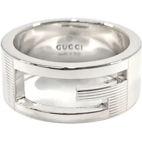 Pre-owned Jewellery, female, , Size: ONE SIZE Pre-owned Silver rings - Gucci Vintage - Modalova