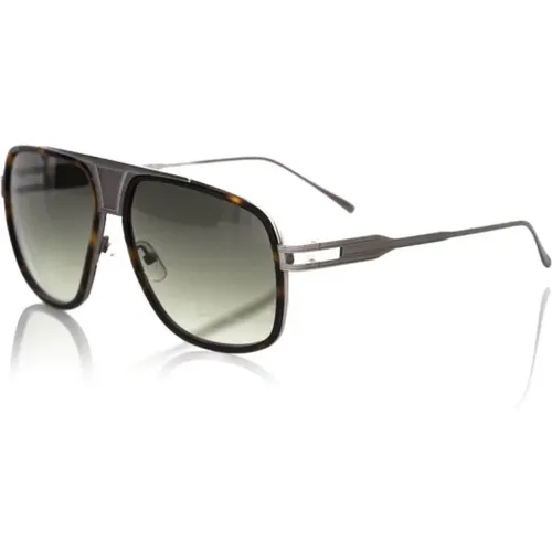 Shield Sonnenbrille mit Metall-Details,Shield Sonnenbrille Havana Metallgestell - Frankie Morello - Modalova