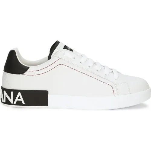 Sneakers Logo Patch Lace-Up , male, Sizes: 10 UK, 6 1/2 UK, 9 1/2 UK, 7 1/2 UK, 6 UK, 10 1/2 UK, 8 UK, 8 1/2 UK, 7 UK - Dolce & Gabbana - Modalova