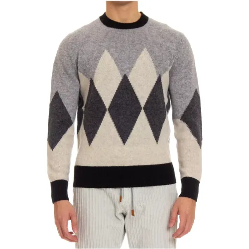 Grey Diamond Sweater , male, Sizes: 2XL, M, L, XL - Ballantyne - Modalova