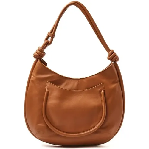 Beige Leather Handbag Demi S , female, Sizes: ONE SIZE - Zanellato - Modalova