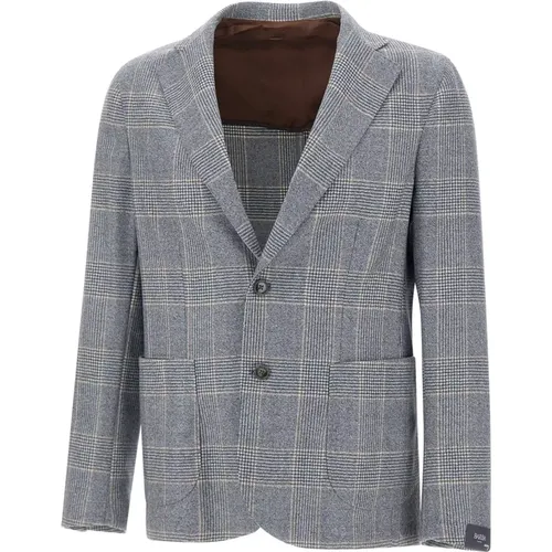 Blazers, male, , Size: XL Teasy Checked Blazer - Barba - Modalova