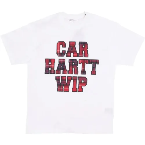 Weiße Wiles Tee Streetwear Shirt , Herren, Größe: XL - Carhartt WIP - Modalova