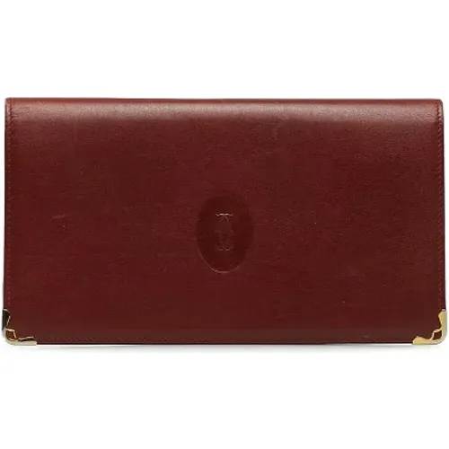 Pre-owned Leather wallets , female, Sizes: ONE SIZE - Cartier Vintage - Modalova