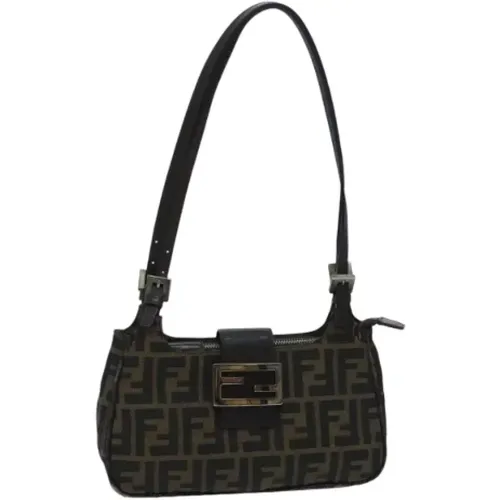 Pre-owned Shoulder Bags, female, , Size: ONE SIZE Pre-owned Canvas fendi-bags - Fendi Vintage - Modalova