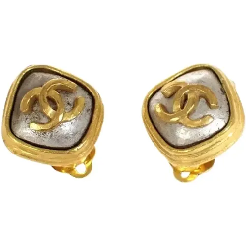 Pre-owned Metal earrings , female, Sizes: ONE SIZE - Chanel Vintage - Modalova