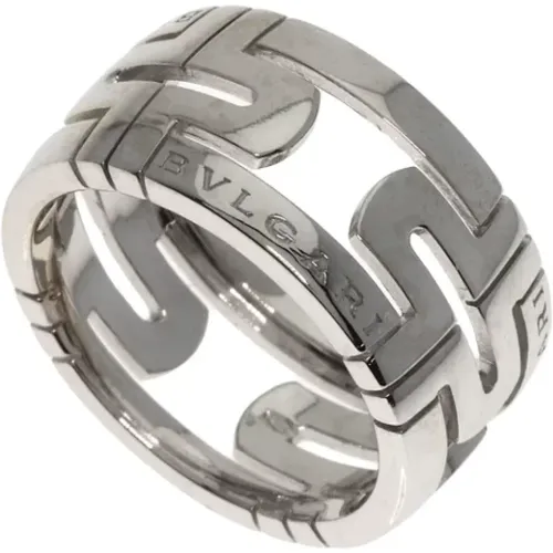 Pre-owned Jewellery, female, , Size: ONE SIZE Pre-owned White Gold rings - Bvlgari Vintage - Modalova