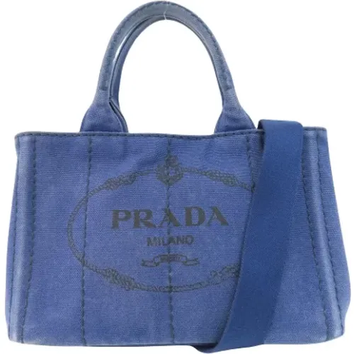 Pre-owned Tote Bags, female, , Size: ONE SIZE Pre-owned Canvas totes - Prada Vintage - Modalova