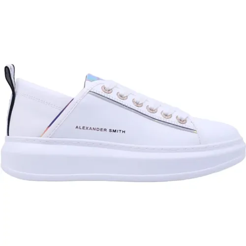 Weiße Iride Peach Sneakers für Frauen , Damen, Größe: 41 EU - Alexander Smith - Modalova