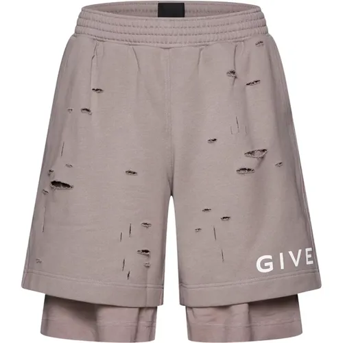 Shorts mit Weiß/Blau , Herren, Größe: L - Givenchy - Modalova