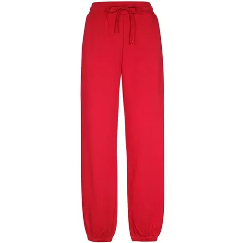 Bedruckte Baumwoll-Sweatpants , Damen, Größe: M - MSGM - Modalova