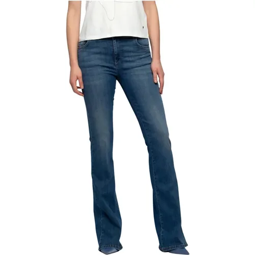 High-waisted Flare Jeans , female, Sizes: W28, W27, W30, W29, W31 - Kocca - Modalova