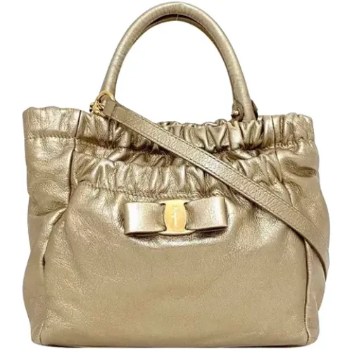 Pre-owned Leather handbags , female, Sizes: ONE SIZE - Salvatore Ferragamo Pre-owned - Modalova