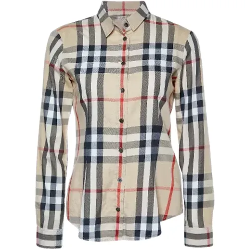 Pre-owned Shirts & Blouses, female, , Size: XS Pre-owned Cotton tops - Burberry Vintage - Modalova