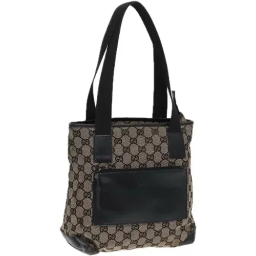 Pre-owned Tote Bags, female, , Size: ONE SIZE Pre-owned Canvas gucci-bags - Gucci Vintage - Modalova