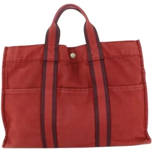 Pre-owned Tote Bags, unisex, , Size: ONE SIZE Pre-owned Cotton totes - Hermès Vintage - Modalova