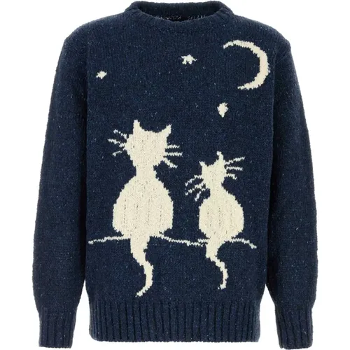 Blaue Catsinthespace Wollmischung Pullover - Howlin' - Modalova