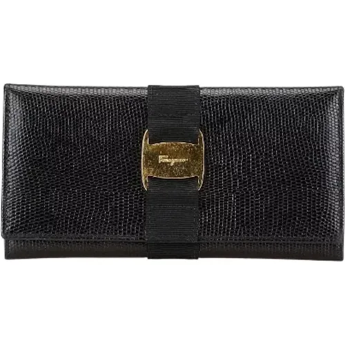 Pre-owned Wallets, female, , Size: ONE SIZE Pre-owned Leather wallets - Salvatore Ferragamo Pre-owned - Modalova