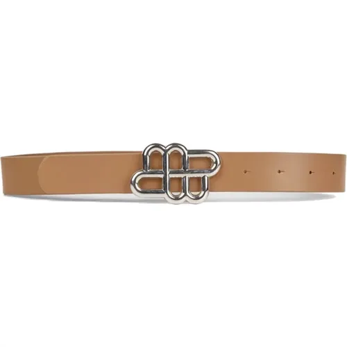 Belts, female, , Size: M/L Emblem Belt in Camel Leather - Munthe - Modalova