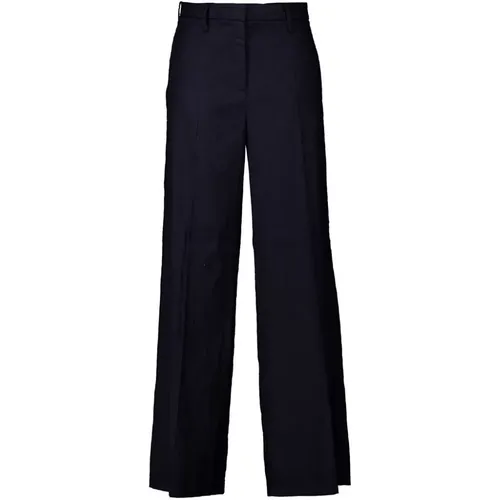 Stylish Dark Wide Fit Pants , female, Sizes: 2XL, L - CAMBIO - Modalova