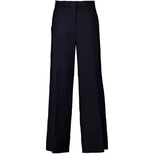 Stylish Dark Wide Fit Pants , female, Sizes: 2XL, S, L - CAMBIO - Modalova