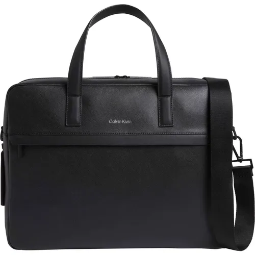 Laptop Bags & Cases, male, , Size: ONE SIZE Functional Computer Bag Classic Style - Calvin Klein - Modalova