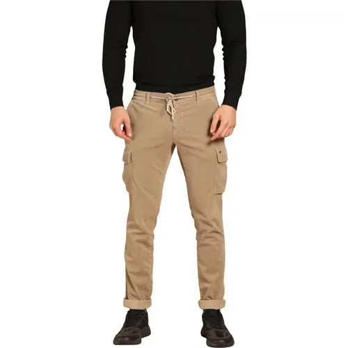 Samt-Cargohose extra slim fit , Herren, Größe: L - Mason's - Modalova