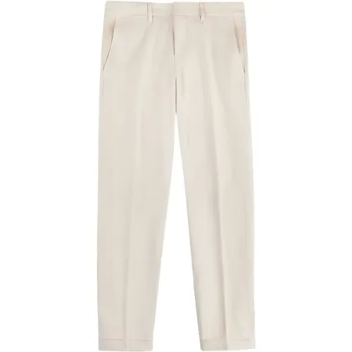 Suit Trousers, male, , Size: W34 Ivory Trousers with Side Pockets - Fay - Modalova