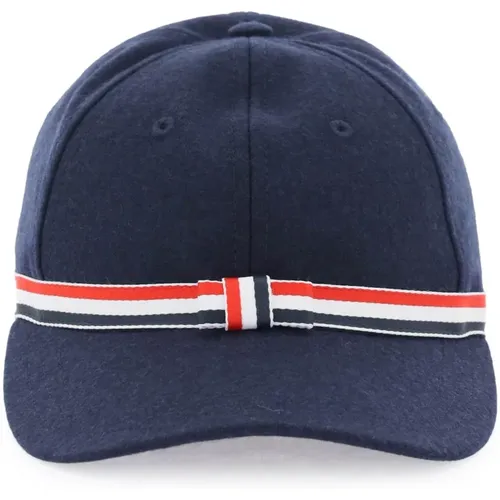 Caps, unisex, , Size: M baseball cap in wool flannel - Thom Browne - Modalova