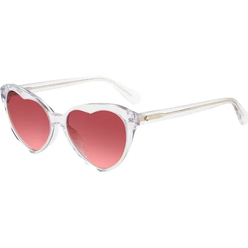 Sunglasses, female, , Size: 57 MM Crystal/Pink Shaded Sunglasses Velma/S - Kate Spade - Modalova